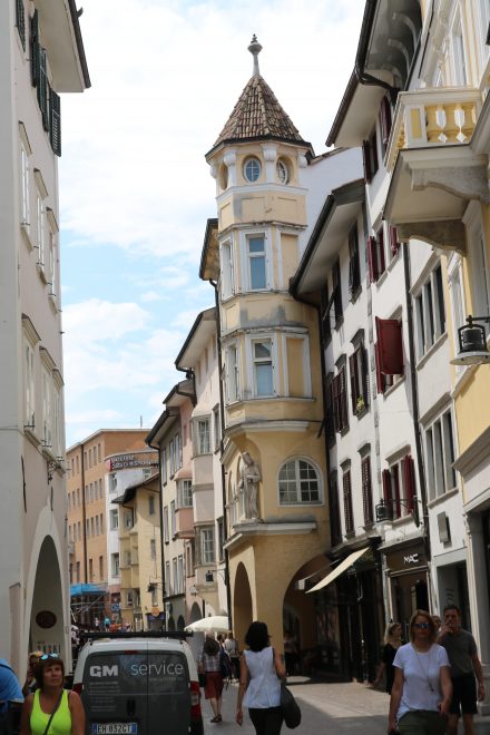 Die historische Altstadt in Bozen.