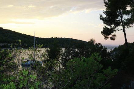 Wunderbare Abendstimmung am Camping Vira.
