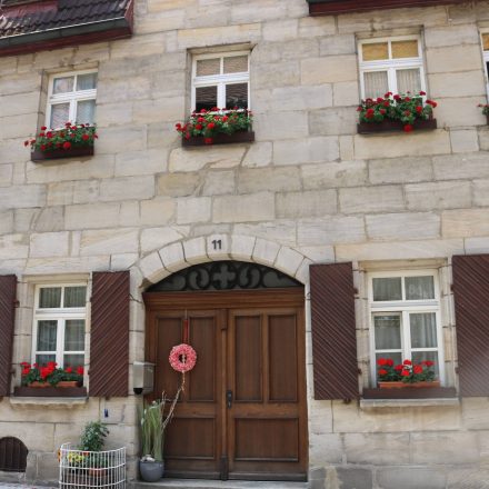Die Sandsteinhäuser sind typisch für Nürnberg und das Umland.