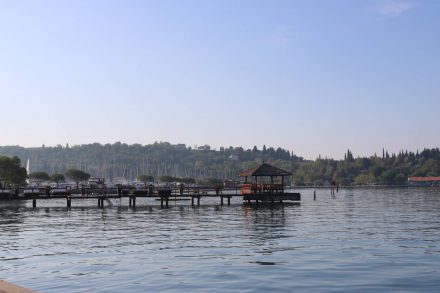 Blick auf die Marina von Portoroz.