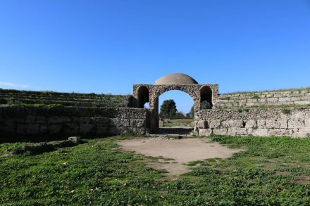 Das Amphitheater ist nur noch teilweise erhalten