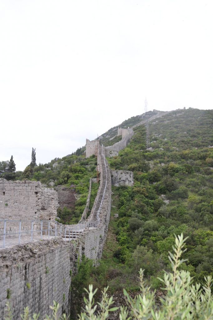 Die längste Festungsmauer Europas bei Dubrovnik.