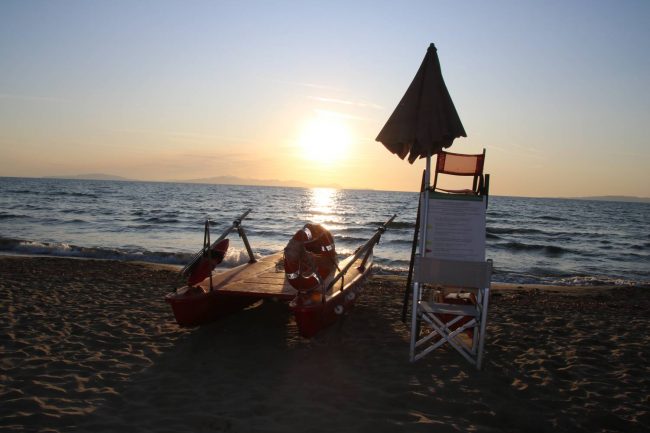 Abendstimmung am Toskana Strand