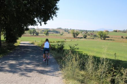 Mit dem Bike durch die Hügellandschaft von Umbrien